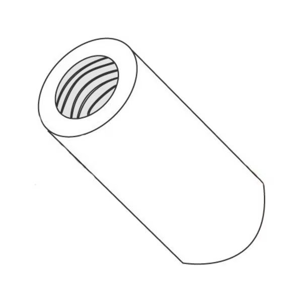 Round Standoffs, #4-40 Thrd Sz, 5/16 in Bd L, Nylon Plain, 1/4 in OD, Newport Fasteners, Mfr#: 352913